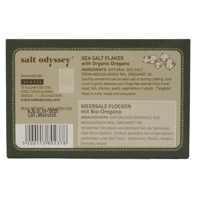 Thumbnail 1 de Salt Odyssey Meersalzflocken mit Bio-Oregano 150 g
