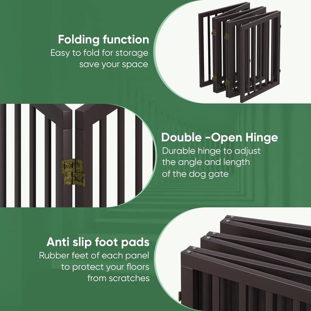 Detalle de Dog doorways gate 6-panel, foldable