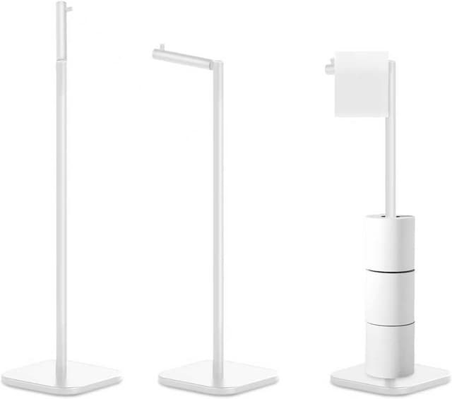 Detalle de Stainless steel toilet roll holder for 6 rolls