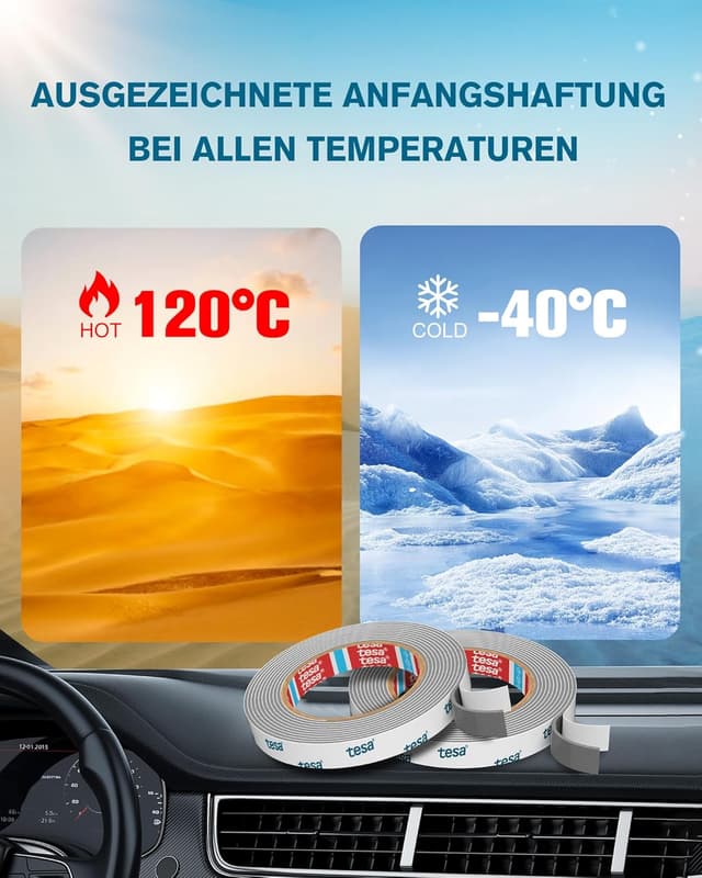 Thumbnail 6 de Emitever doppelseitiges Klebeband 6703 extra starkes Montageband – 3 m x 10 mm x 1,1 mm