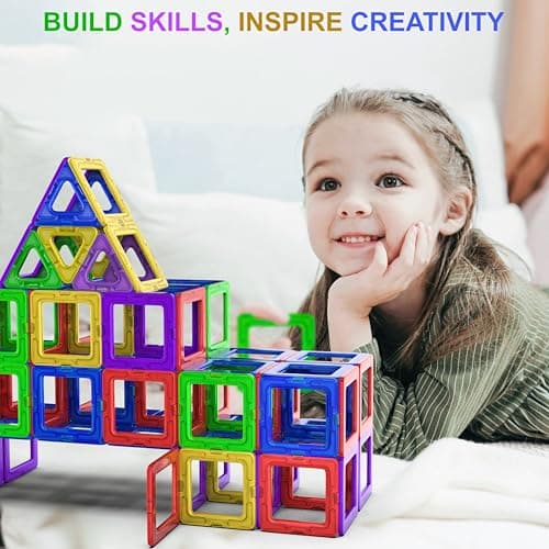 Thumbnail 5 de Jeu de blocs magnétiques STEM 40 pièces ⚙