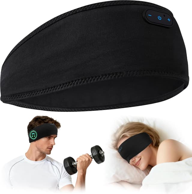 Detalle de MUSICOZY Schlafkopfhörer mit Bluetooth 16 Std