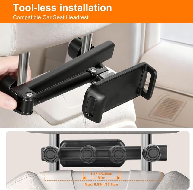 Thumbnail 2 de VINATO Soporte Tablet Coche iPad 360°