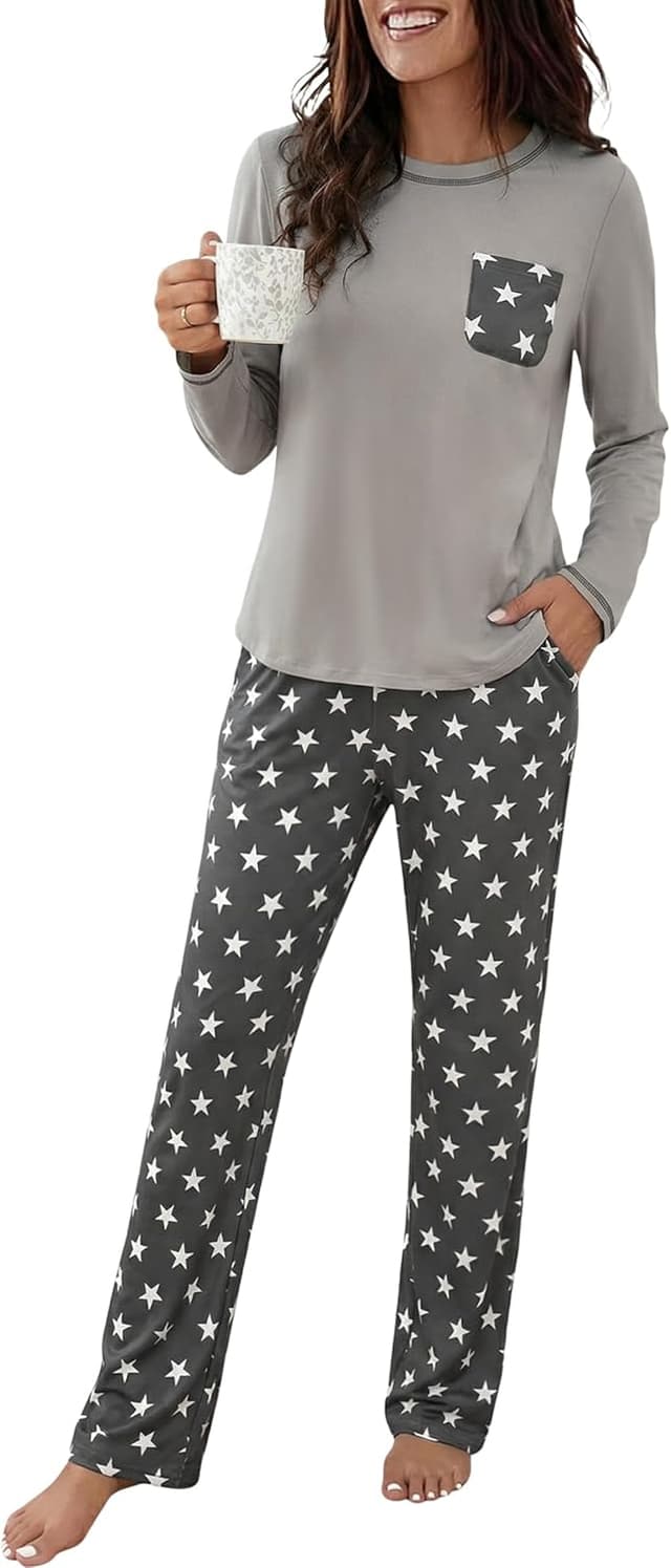 Detalle de Demegimi Pijama mujer invierno 2 piezas S-XXL