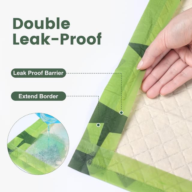 Detalle de Gardner Pet Patterned Large Puppy Pads 71x76cm (30 Pack) – super absorbent, thicker leak-proof training pads
