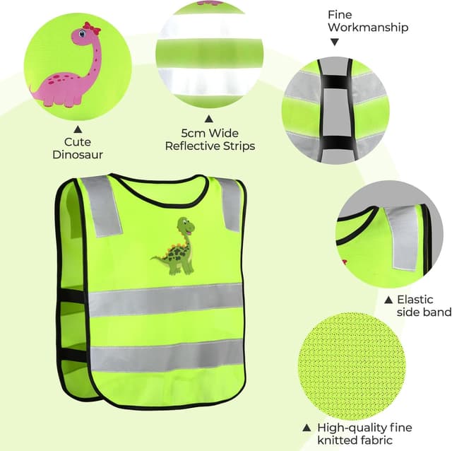 Detalle 2 de Kinder Warnweste Hoiloie 2er Set 350 m