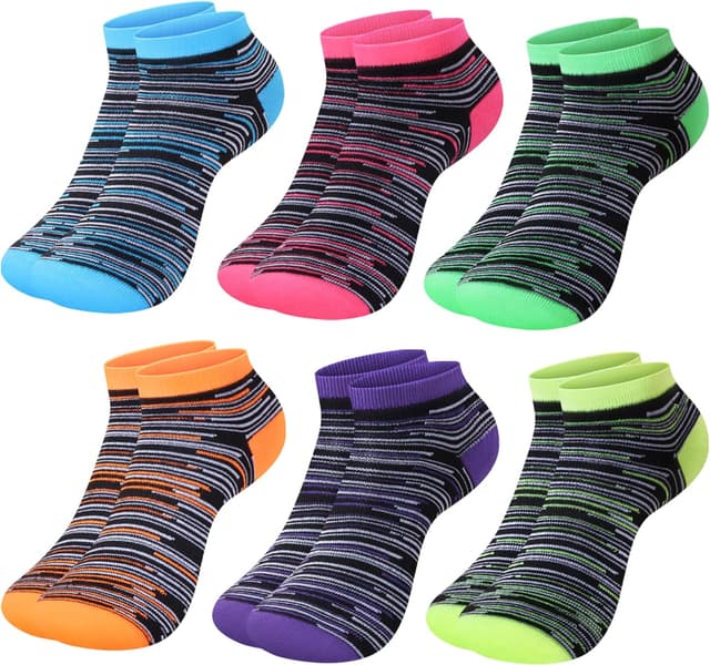 Detalle de L&K-II 12 paia di stivaletti calzini da sneaker da donna in cotone 92238