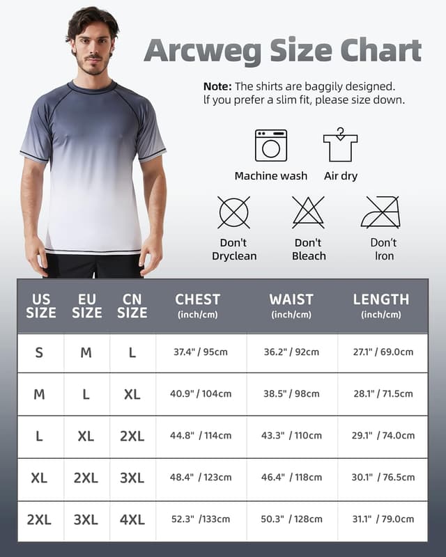 Thumbnail 5 de Arcweg Rashguard Mare Surf Uomo UPF 50+