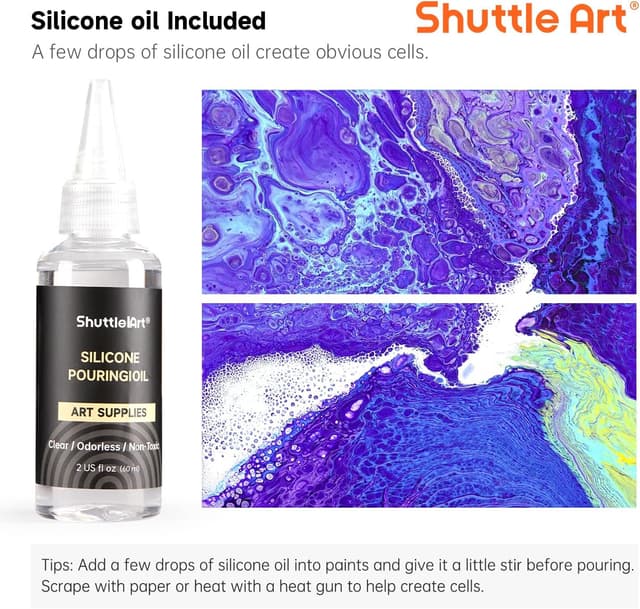 Detalle 2 de Shuttle Art Metallic Pouring Set 24 Farben