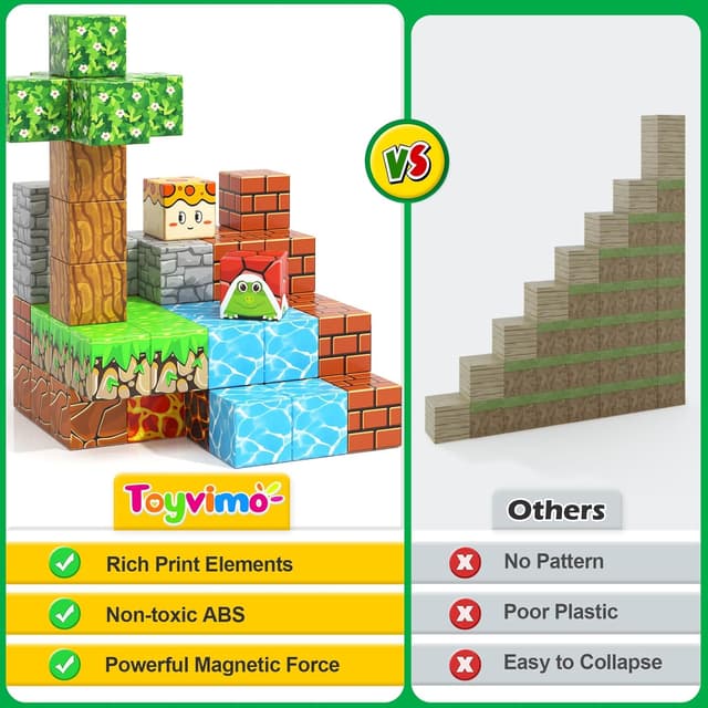 Thumbnail 4 de 100PCS Magnetic Blocks 100-Piece Set