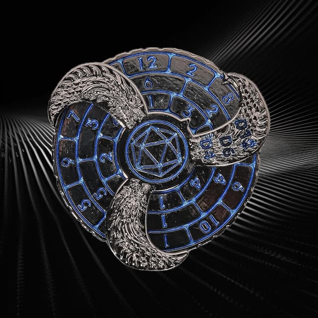 Thumbnail 6 de 7-in-1 DND Dice Spinner Roulette 7-sided metal dice 🎲