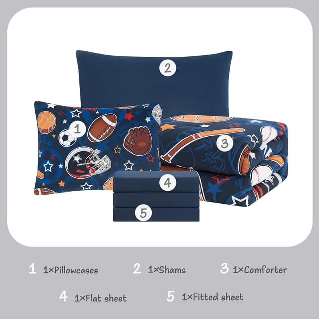 Thumbnail 5 de Kaleido Space Twin Comforter Set 5-Piece