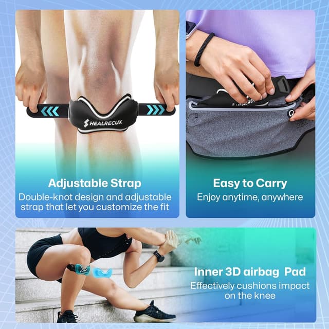 Detalle 1 de Healrecux Patellasehnenbandage für 28–48 cm