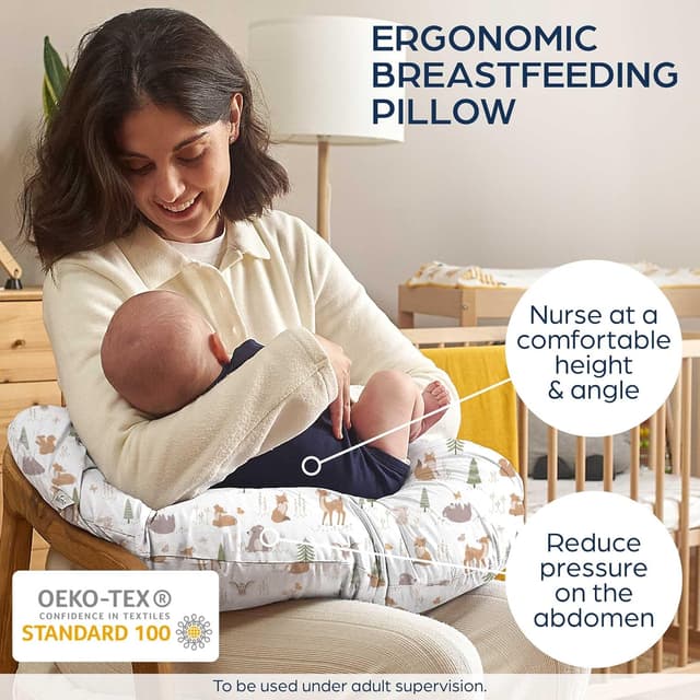 Detalle 2 de Niimo Nursing Pillow (Oeko-TEX® Standard 100) – ergonomic baby support for breastfeeding & bottle-feeding