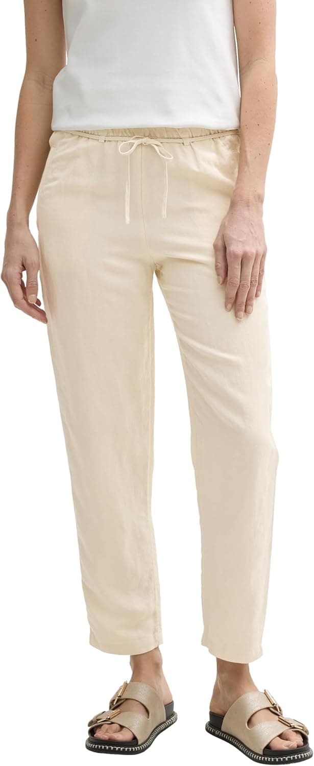 Thumbnail 6 de TOM TAILOR 1046498 pantaloni larghi slim fit da donna in lino e viscosa