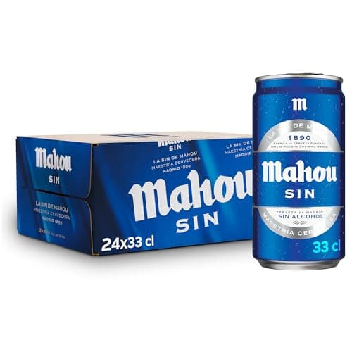 Detalle de Mahou Sin 24×33 cl — Cerveza 0,0% 🍺
