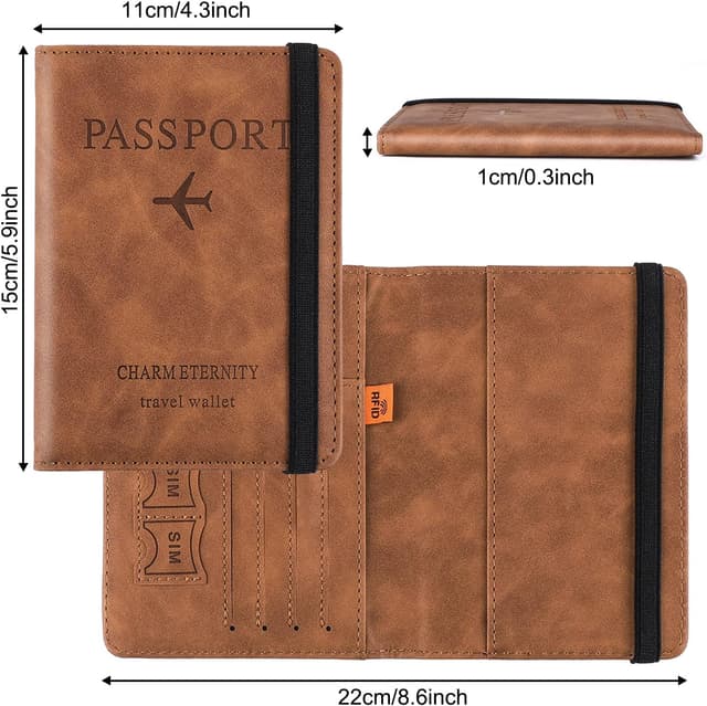 Detalle de Sciphylia porta passaporto RFID in pelle PU