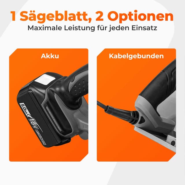 Detalle de BAUBECK Sägeblatt 136 x 20 mm, 1,5 mm Feinschnitt – 40 Zähne für Akku-Kreissägen (Holz & Alu, kompatibel zu gängigen 136x20-Systemen)