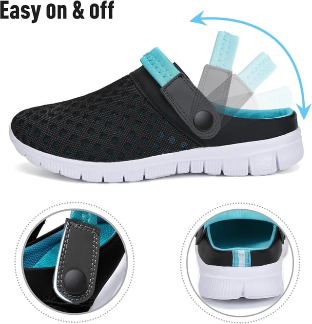 Thumbnail 6 de SAGUARO Sommer Clogs & Badeschlappen aus Mesh – rutschfeste Pantolette, Gr. 36–48