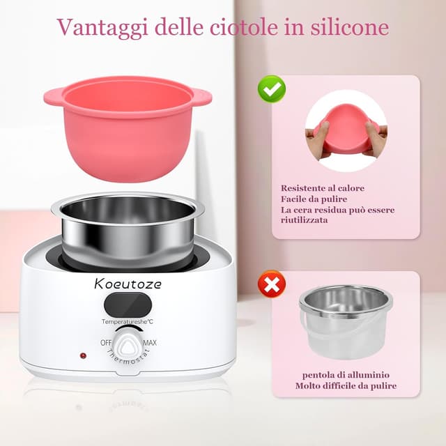 Detalle de Wandefol set scaldacera con controllo temperatura