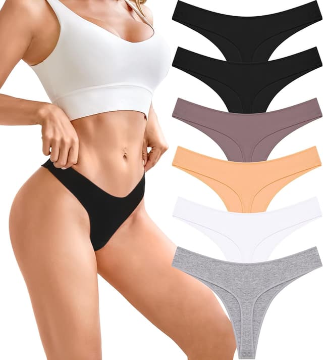 Thumbnail 6 de BeReady String Tanga Damen Baumwolle 6er Pack
