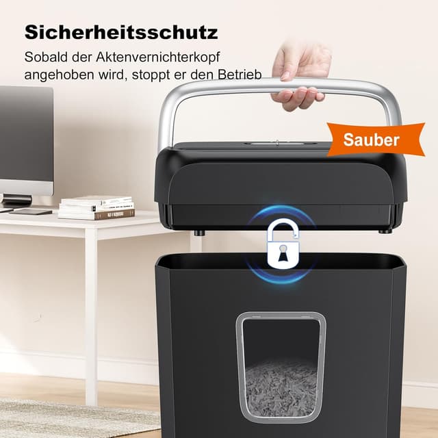 Thumbnail 4 de Bonsaii C237-B Aktenvernichter P-4 mit 13-Liter