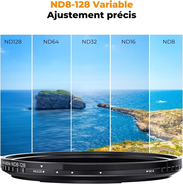 Detalle 2 de K&F CONCEPT Filtre ND variable 62 mm