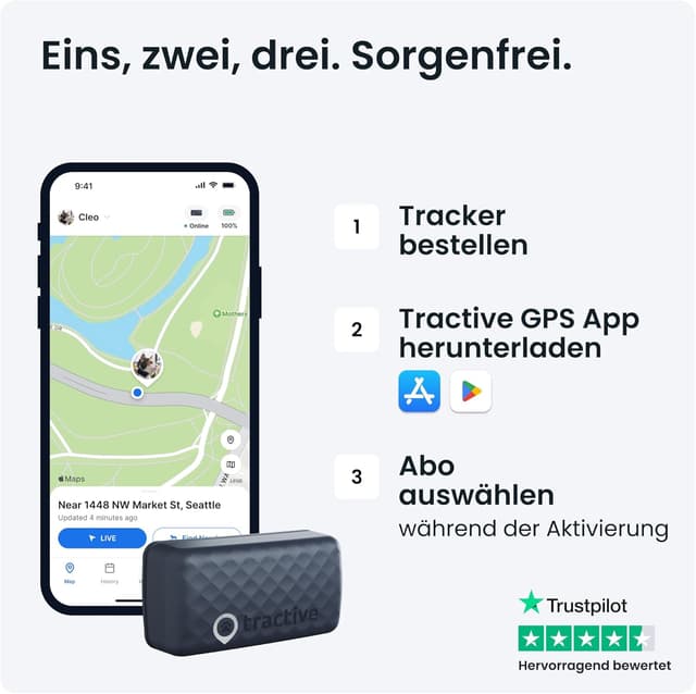 Thumbnail 6 de Tractive Mini Katzen GPS Tracker 25 g