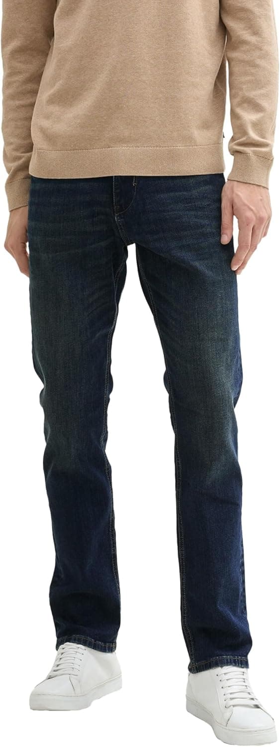 Detalle de TOM TAILOR Marvin Straight Jeans da uomo elasticizzati a 5 tasche