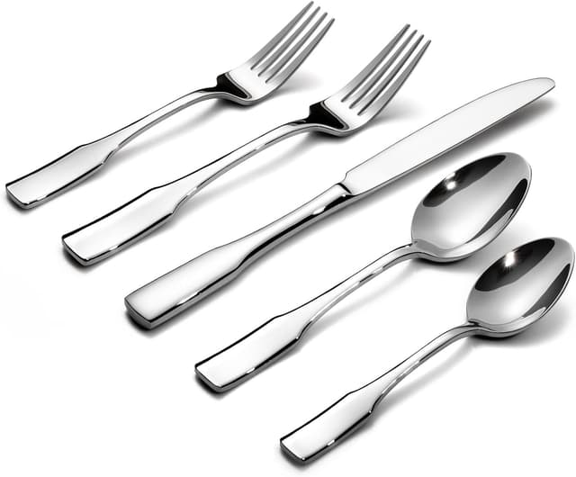 Detalle de Alata Kate 40-Piece Stainless Steel Silverware Set (Service for 8)
