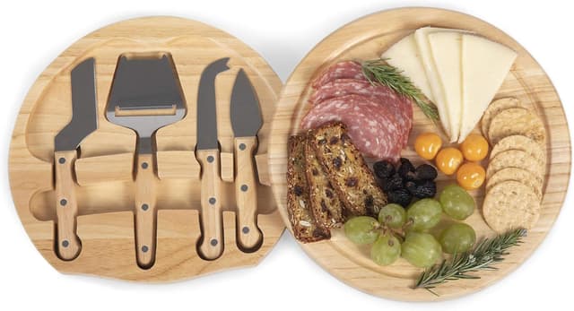 Detalle de NFL San Francisco 49ers Circo Cheese Board and Knife Set (Charcuterie Set) — Parawood Cutting Board