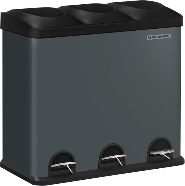 Detalle de Songmics LTB54G Pattumiera 54 L a pedale