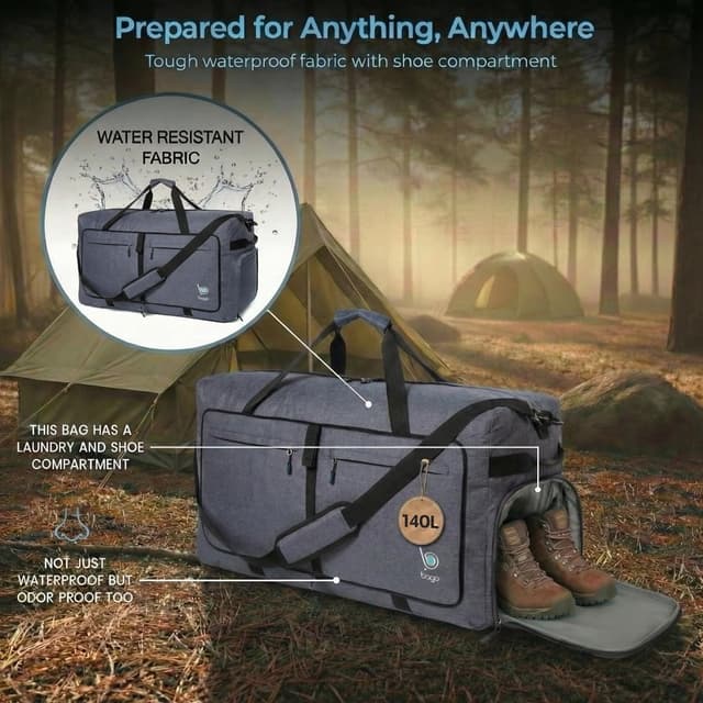 Detalle 2 de Bago 140L holdall bag for travel