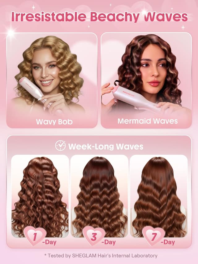 Thumbnail 6 de SHEGLAM Beach Babe 2 Barrel Welleneisen 19 mm