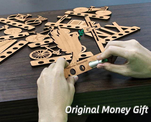 Thumbnail 3 de Giftota Geldgeschenk Geburtstag Shopping Queen Holzhalter