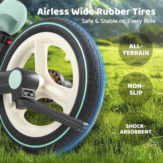 Detalle 2 de JMMD 6-in-1 Toddler Bike (12 inch) with Training Wheels, Pedals, Kickstand & Adjustable Parent Handle