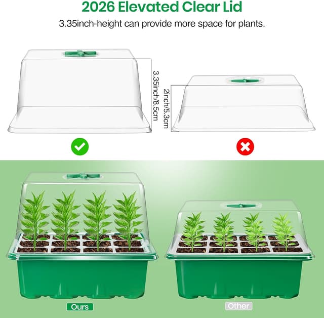 Thumbnail 3 de Bonviee Seed Starter Tray Kit with Plant Light