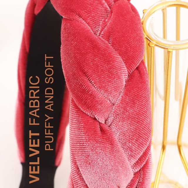 Thumbnail 6 de DRESHOW braided headband with velvet hoop