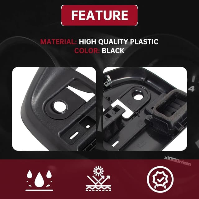 Detalle de HECASA Dash Cover Board Panel Bezel Replacement for 1992-1997 Ford F-150/F-250/F-350 & Bronco (Gas Engines Only)