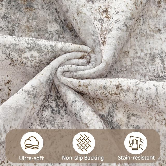 Thumbnail 5 de UERMEI 10x14 Area Rug Brown Grey 🏠