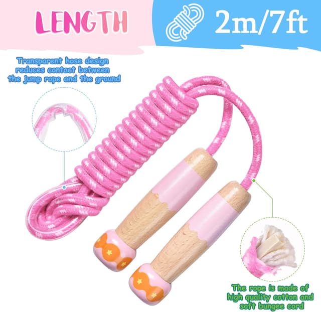 Thumbnail 2 de OTraki cuerda de saltar niños 2.5 m ajustable