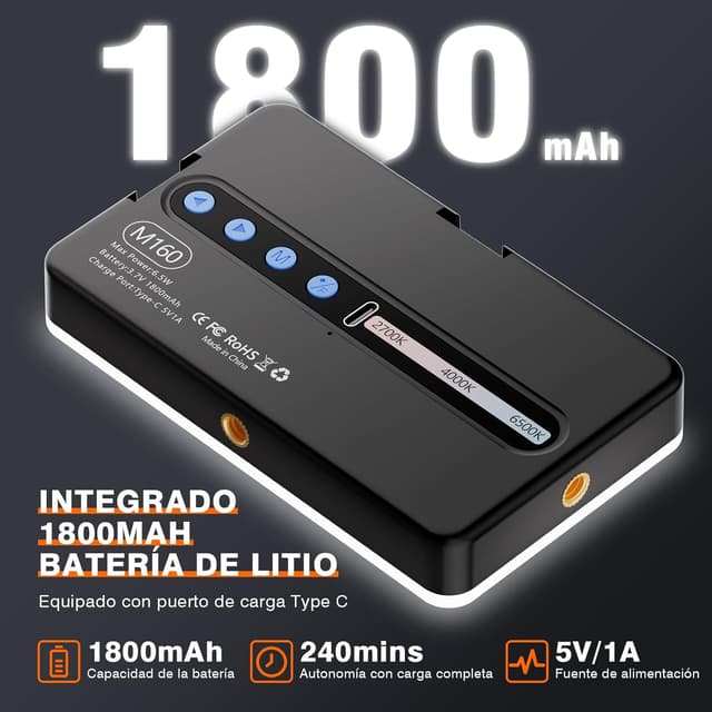 Thumbnail 4 de BNEHHOV M160 90 LED CRI 95+ 1800 mAh