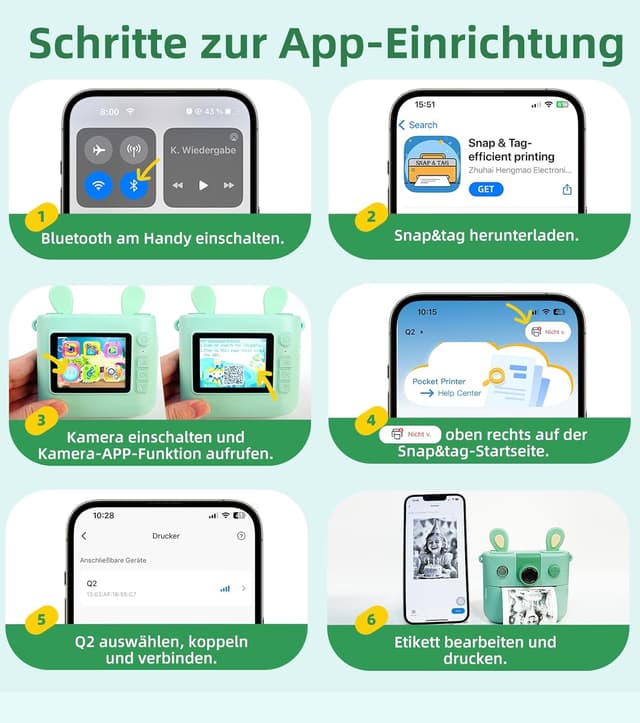 Detalle 2 de Kinderkamera für Sofortbilder mit 32 GB