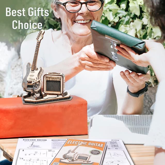 Thumbnail 3 de ROKR Puzzle 3D Legno Chitarra 140 pezzi 🎸