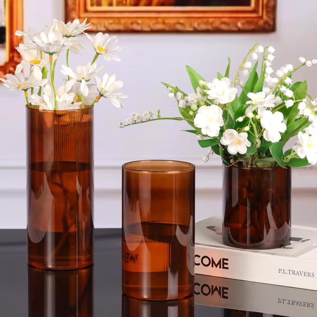 Thumbnail 3 de Glass Cylinder Vases 4"+6" for Centerpieces