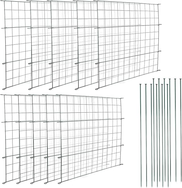 Imagen de Ikodm Valla de jardín decorativa verde 🌳 (775cm x 99cm) en OfertitasTOP