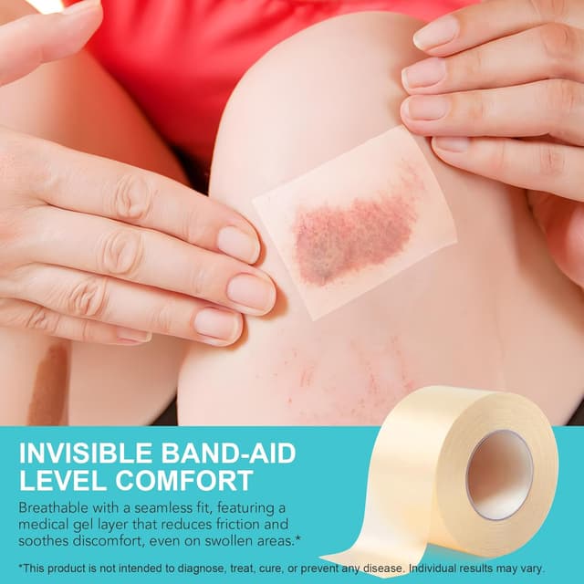 Detalle 2 de Hydrocolloid Bandages Roll (5cm × 3.6m) waterproof dressing tape – flexible, latex-free wound care