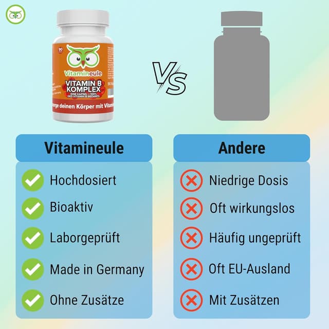 Detalle de Vitamineule Vitamin B Komplex 90 Kapseln đź’Š