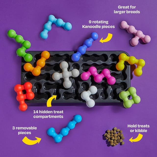 Detalle de Brightkins Kanoodle Dog Edition Large interactive treat puzzle for larger dogs