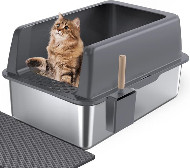 Imagen de Gimars Stainless Steel Cat Litter Tray 36L en OfertitasTOP